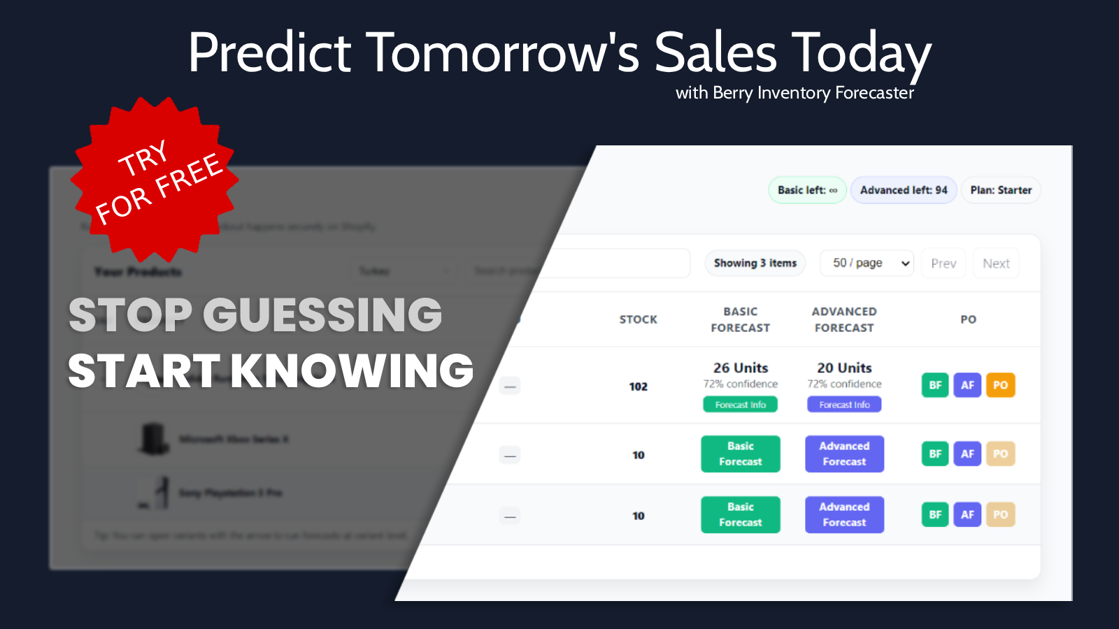 Berry Inventory Forecaster Dashboard